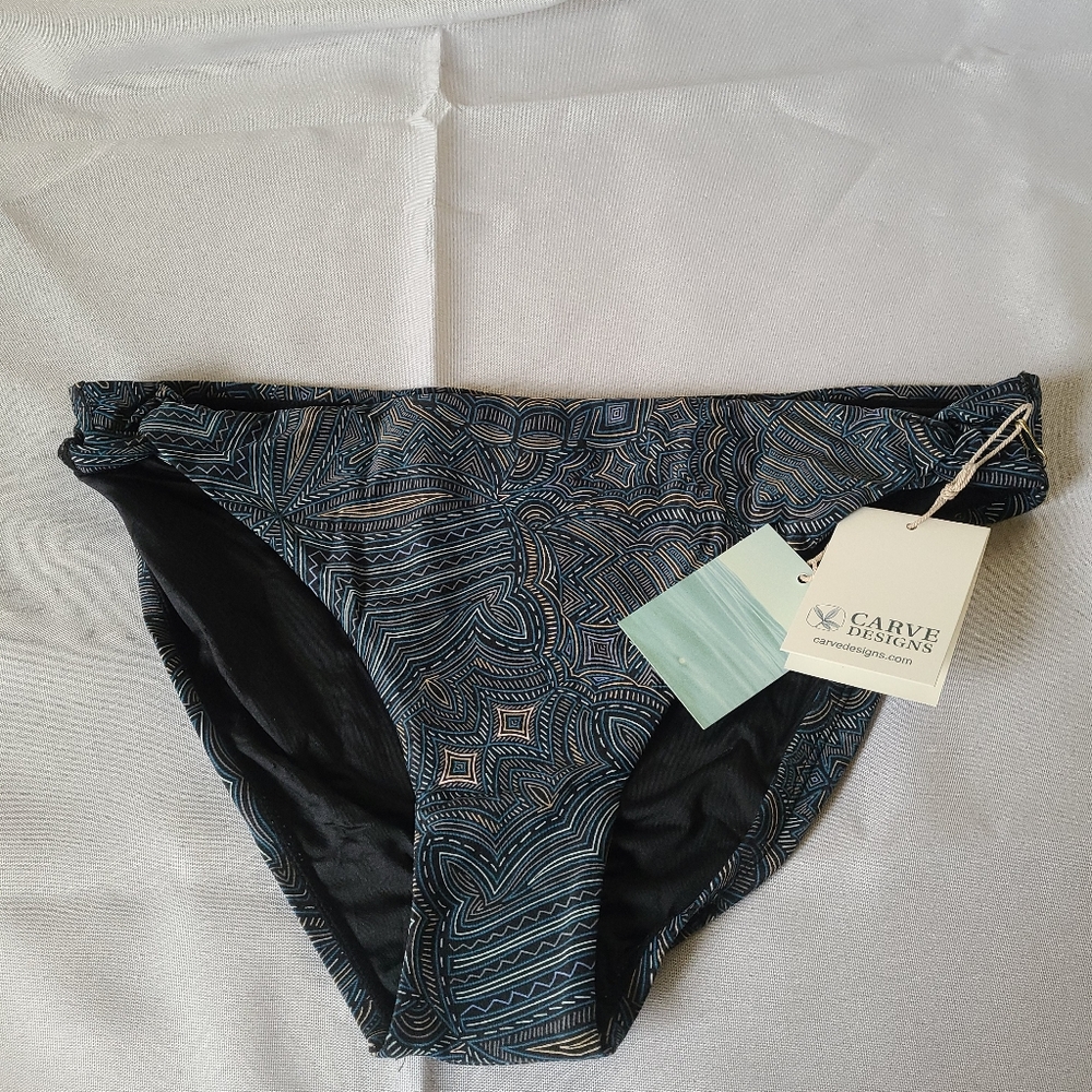 Carve Designs Kima Geometric Laguna Bikini Bottoms Size XL New